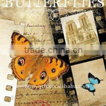 country home decor wholesale home decoration canvas painting with butterfly designs