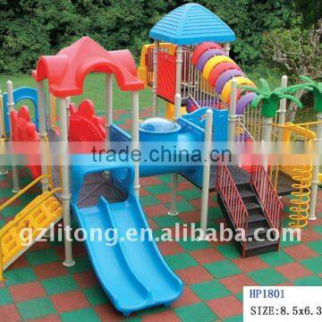 ISO Proved Residential Plastic Outdoor Playground Equipment 1-8l