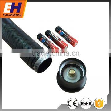 High Power LED Riot Baton Flashlight, 16 SMD+3W LED, 100% on, 50% on, Strobe for 3W LED, 100% and Strobe for the SMD, 3xAAA