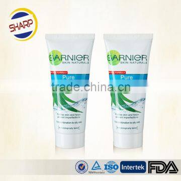 Profassional supplying end unsealed plastic cosmetic tube packaging