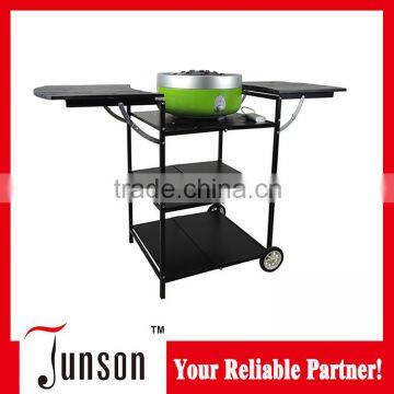 Outdoor foldable camping trolley for bbq