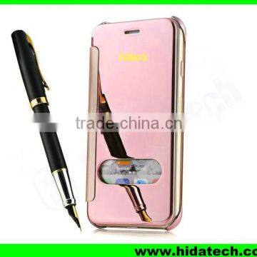 Clear Smart Visible Flip Leather Case for Apple IPhone 6 Mirror Leather Case photo-4