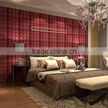 GLM Leather wall panel Interior decoration bedroom 3d wall panel New HOT products bring you new profit