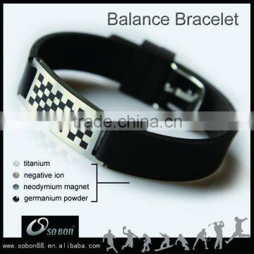 Silicone watchband bracelet with metal buckle ( GT-167)