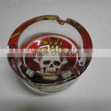 tattoo glass ashtray