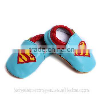 Superman Baby Shoes,Soft Soled Blue Superman Baby Boys Slippers Quality Choice photo-2