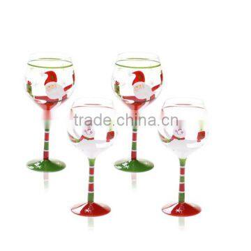 Colorful Mouth Blown Wine Glass/Stemware