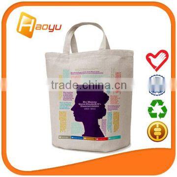 Promotional standard size tote bag cotton for shopping bag