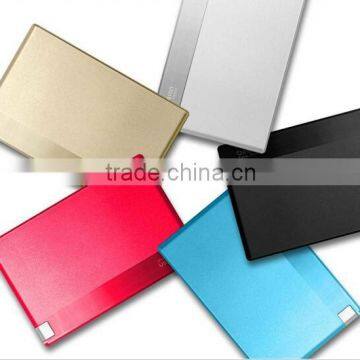 Credit card size power bank,portable1500mah shenzhen mobile power supply