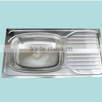 Lay on stainless steel kitchen sink