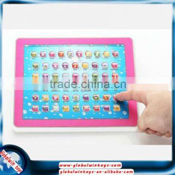 2015 new learning pad gw-tys2911J touch screen pad kids educational toys abc multipurpose toy learning machines