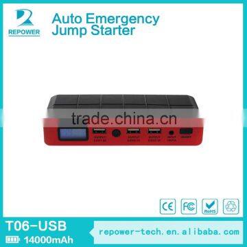 auto charging battery 12v multi-function auto battery power jump starter