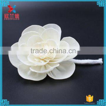 Wholesale Handmade Camellia Sola Wood Paper Flower for Fragrance Diffuser