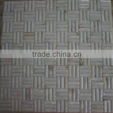 Convex freshwater shell mosaic tile,bathroom tile