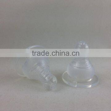 custom transparent silicone baby bottle nipples