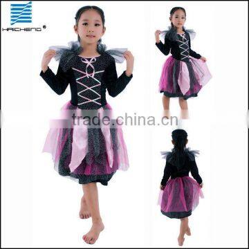 Halloween girls black and pink ball gown