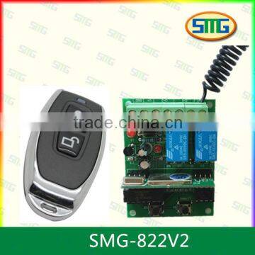 RF gate opener transmitter and receiver for remote control