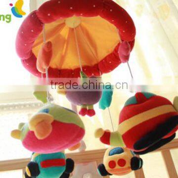 Plush bed hanging toy baby mobile musical bed toys educational