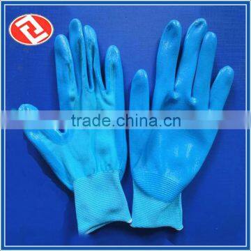 Blue Oil Resistant Nitrile Glove For Maintenance