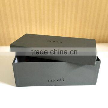 Custom recycled cardboard black shoe boxes wholesale