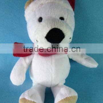 Cute EN71 CE Standard Super Soft Scarf White Plush Polar Bear