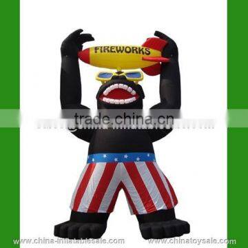 2015 Guangzhou China hot sale inflatable gorilla cartoon H7-0104