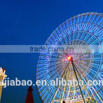 City Landscape Lightening and Rotating Ferris Wheel with LED Lights