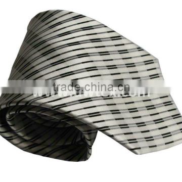 Black and white fashion silk tie for man