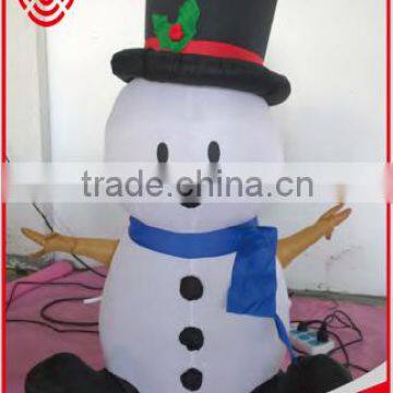 120cm Inflatable Xmas Sitting Snowman for Outdoor Decorations