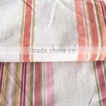 linen fabric curtain with line design printing