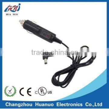 DC 12v cigarette lighter power cord with end 5521 or 5525 dc plug