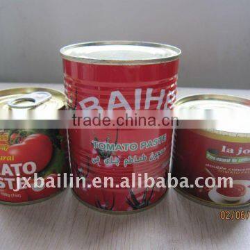 Tinned Tomato Sauce 800g,sweet ,brix28%-30%,wholesaler OEM photo-3