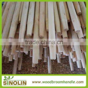 Tapered end wooden stick for supports vegetables