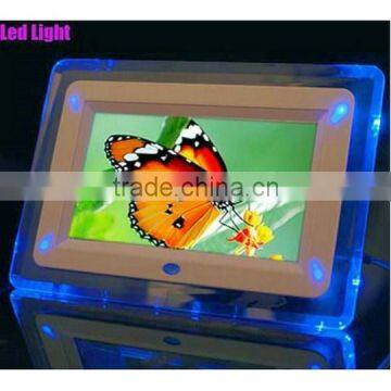 OEM 7 inch HD TFT LCD Digital Photo Frame with Slideshow Transparent Picture Frame Alarm Clock MP3 MP4 Movie Player                        
                                                Quality Choice