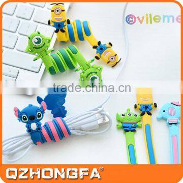 Hot sales Cute Cartoon Cable Winder for Headphones,Chargers and USB Cables