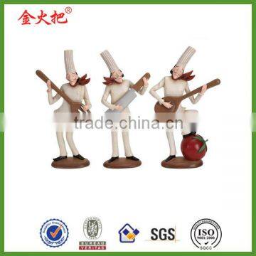 Polyreisn new product chef figurine statue for decoration