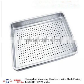 Guangzhou factory wholesale 304 stainless steel perforated baking tray ZX-CKW40                        
                                                Quality Choice