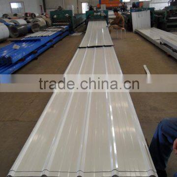 Prepainted corrugated steel sheet for walls