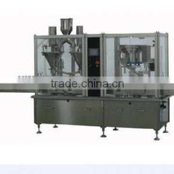 Fully automatic powder filling screw cap all-in-one