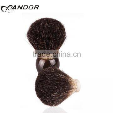 Black Pure Badger Hair Shaving Brush Knot 20mm Dia 60mm Loft photo-4