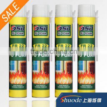 Waterproof plugging use of spray pu foam 750ml foam sealant insulation equipment