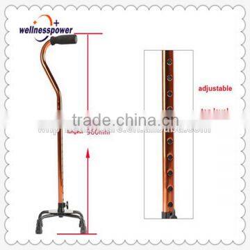 Protable four legs walking stick for old