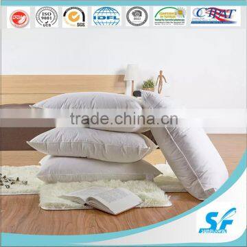 White 10% Goose Down Feather Bed Pillow