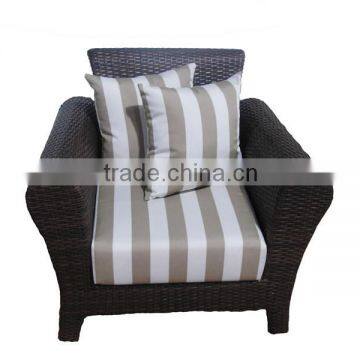 Salon Club Wicker Chair with Cushions