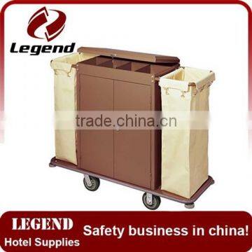 Multifunction Housekeeping Cleaning hotel trolley with Cabinet