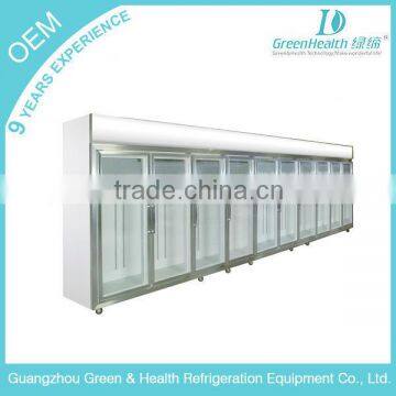 Low Temperature Glass Door Display Chiller