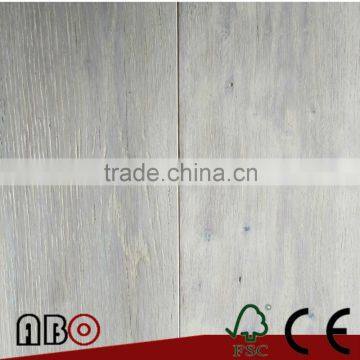 White Natural Oil Oak Wood Flooring Handscraped Finish