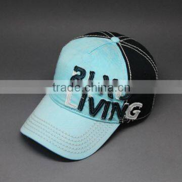 CUSTOM CHEAP APPLIQUE EMBROIDERY CAMPER SPORTS BASEBALL CAP