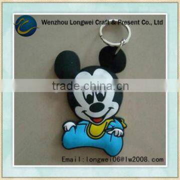 mickey mouse pvc 3d keychain/3d pvc keychain/pvc rubber keychain