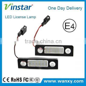 led license plate lamp for skoda18smd led number plate light for Roomster 5J no error led license plate lights for Octavia 1Z